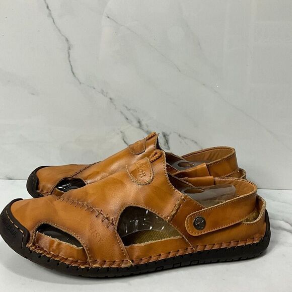 HSY Fashion 100% Caoutchouc Leather Closed Toe Sandals main image 6